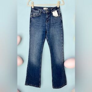 Bootcut ZARA Blue Mid Waist Flare Leg Jeans Women’s light wash Stretch NWT Sz 2